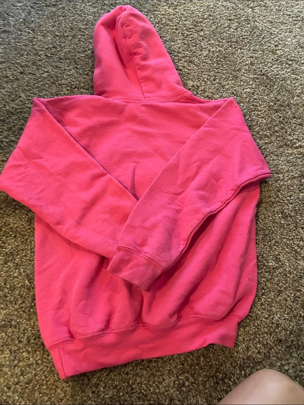Kids Pink Hooded Sweatshirt with Graphic Cat Print